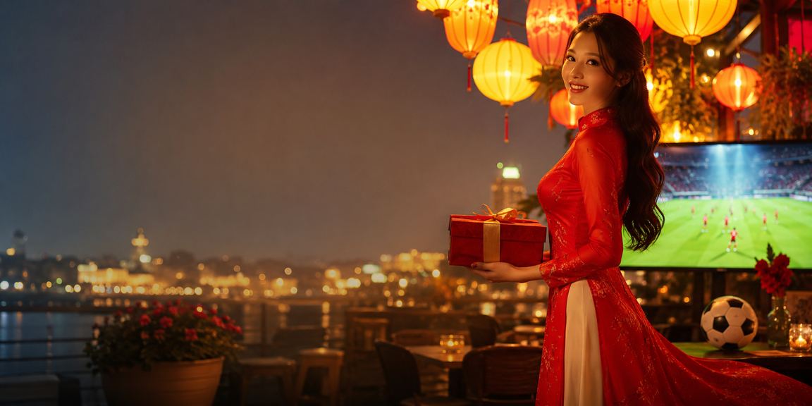 Người hâm mộ bóng đá tại Hà Nội tham gia cá cược thể thao trên primer3 với trang phục áo dài truyền thống